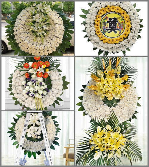 山东济宁汶上县南旺镇南旺四村花圈速递